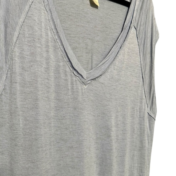 Free People | We The Free Under The Sun Oversized Light Blue Super Soft Boho Tee - Picture 6 of 12